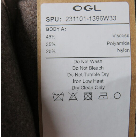 OGL Warm Cozy CashSoft Wool Look Flared Side Zip Maxi Skirt Brown Size 2XL - Picture 3 of 13